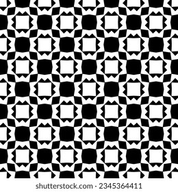 Seamless pattern. Figures ornament.Black and white  pattern for fashion, textile design,  on wall paper, wrapping paper, fabrics and home decor.
