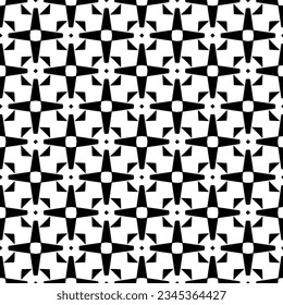 Seamless pattern. Figures ornament.Black and white  pattern for fashion, textile design,  on wall paper, wrapping paper, fabrics and home decor.

