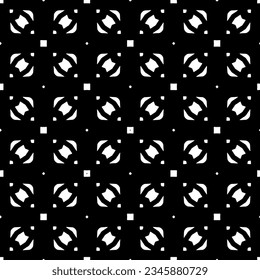 Seamless pattern. Figures ornament.Black and white  pattern for fashion, textile design,  on wall paper, wrapping paper, fabrics and home decor.
