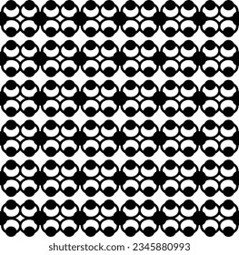 Nahtloses Muster. Figures-Ornament.Schwarz-Weiß-Muster für Mode, Stoffdesign, Tapete, Wickelpapier, Stoffe und Wohnungsdekor.
