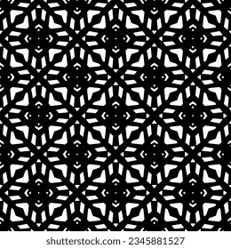 Seamless pattern. Figures ornament.Black and white  pattern for fashion, textile design,  on wall paper, wrapping paper, fabrics and home decor.
