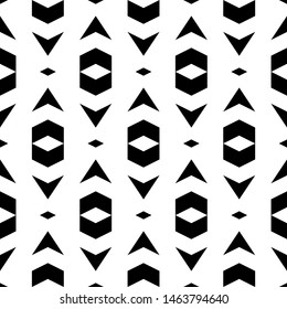 Seamless pattern. Figures, rhombuses ornament. Geometrical backdrop. Simple shapes background. Geometric wallpaper. Polygons motif. Digital paper, textile print, web design, abstract. Vector artwork.