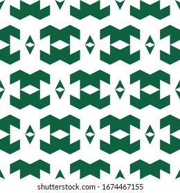 Seamless pattern. Figures, rhombuses ornament. Geometrical backdrop. Simple shapes background. Geometric wallpaper. Ethnic motif. Digital paper, textile print, web design, abstract. Vector artwork.