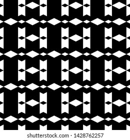 Seamless pattern. Figures, rhombuses ornament.Geometric backdrop. Folk wallpaper. Ethnic motif. Simple shapes background. Digital paper, textile print, web design, abstract.