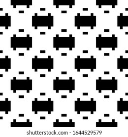Seamless pattern. Figures, strokes ornament. Forms, rectangles wallpaper. Ethnic motif. Tiles, shapes backdrop. Geometric background. Mosaic illustration. Digital paper, textile print, abstract vector