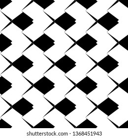 Seamless pattern. Figures, triangles ornament. Shapes background. Ethnic wallpaper. Polygons motif. Folk backdrop. Digital paper, textile print, web designing, abstract. Vector.