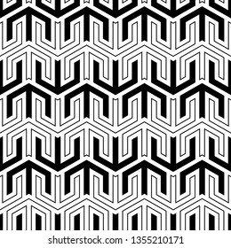 Seamless pattern. Figures wallpaper. Ethnic motif. Simple ornament. Arrow shapes backdrop. Folk image. Arrows background. Digital paper, textile print, web design, abstract
