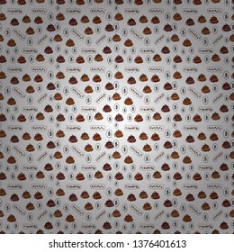 Seamless pattern finance pattern. Seamless with dollars and bitcoin on brown, black and white background. Use for logos, print products. Vector illustration.