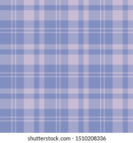 Seamless pattern in fine evening dark blue and lilac colors for plaid, fabric, textile, clothes, tablecloth and other things. Vector image. 