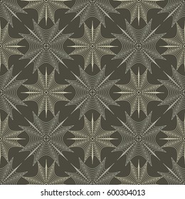 Seamless pattern. Fine lines. Abstract illustration.