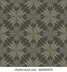 Seamless pattern. Fine lines.  Abstract illustration.