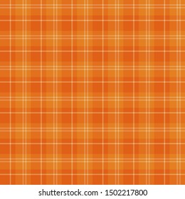 Seamless pattern in fine orange colors for plaid, fabric, textile, clothes, tablecloth and other things. Vector image. 