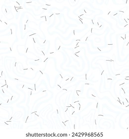 Seamless pattern with fir needles on the snow - hand drawn vector illustration.