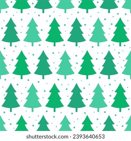 Seamless pattern with fir tree. Christmas holiday. Happy New Year vector illustration. Design for web, wallpaper, cover, textile, fabric, wrapping.