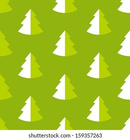 Seamless pattern with fir. Vector illustration.