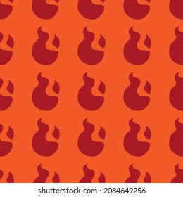 Seamless pattern of fire vector illustration