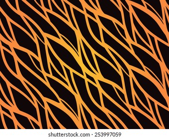 Seamless pattern with fire wave