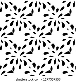 Seamless pattern with fireworks. Holiday background, wallpaper