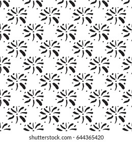 Seamless pattern with fireworks in simple scandinavian style  for scrap booking, wrapping paper and creative design. Vector illustration