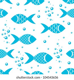 seamless pattern of fish