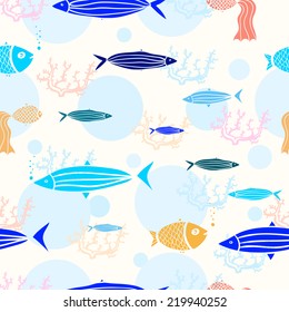 seamless pattern with fish