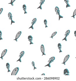seamless pattern with fish
