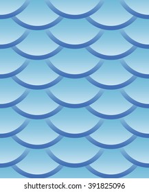 Seamless pattern of fish scales semicircular