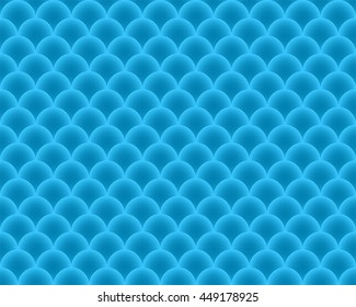 Seamless Pattern fish scales - vector abstract texture in blue color.