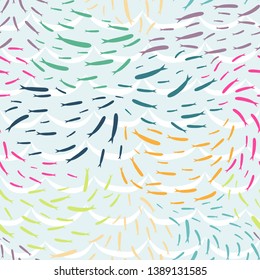 Seamless pattern with fish. Vector illustration. Print. Repeating background. Cloth design wallpaper