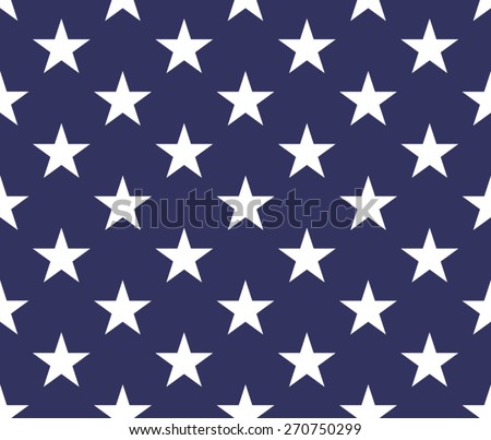 Seamless pattern with five pointed stars