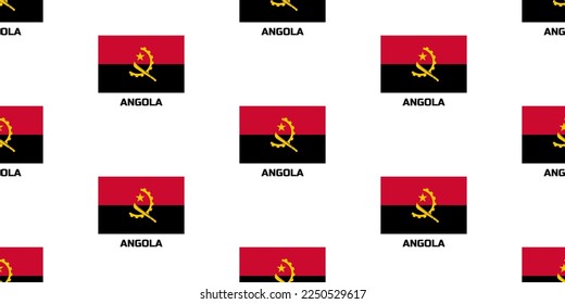 The seamless pattern of  the flag of the  country ANGOLA.  With the  caption of the name  of the country  " ANGOLA". 