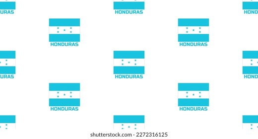 Patrón sin foco de la bandera del país de HONDURAS.  Con la leyenda del nombre del país "HONDURAS".