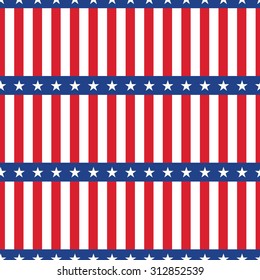 Seamless pattern. Flag of the USA.