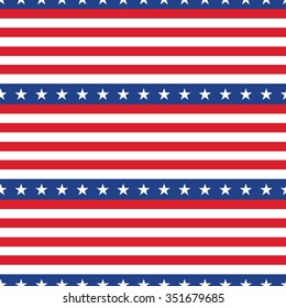 Seamless pattern. Flag of the USA.