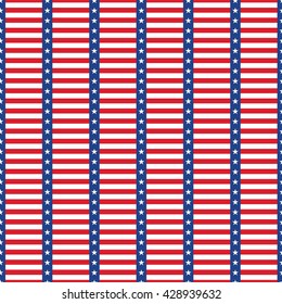 Seamless pattern. Flag of the USA.