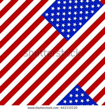 Seamless pattern. Flag of the USA.