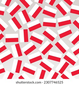 Seamless pattern with flags of Poland. Colorful illustration with flags for design. Seamless pattern with flags of Poland. Illustration.