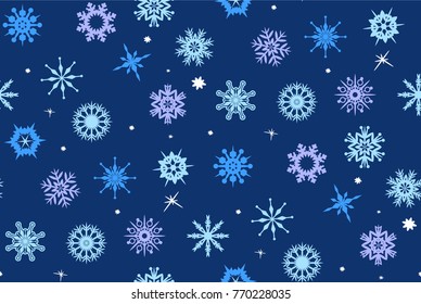 Seamless pattern with flakes. Perfect for wallpaper, gift paper, pattern fills, web page background, cards.