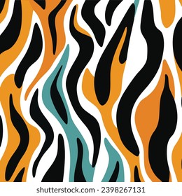 seamless pattern of flames background vector design	