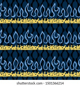 Seamless pattern with flames, fire. Vector illustration