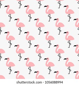 seamless pattern, flamingo art  background design for fabric and decor