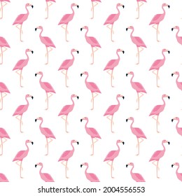nahtloses Muster, flamingo-artiges Hintergrunddesign für Stoff und Dekoration. Vektorgrafik, Illustration