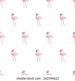 seamless pattern, flamingo vector art  background design for fabric and decor