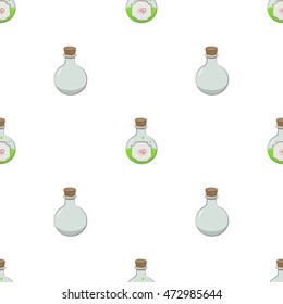 A seamless pattern of flasks on Halloween