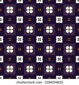 Seamless pattern with flat design