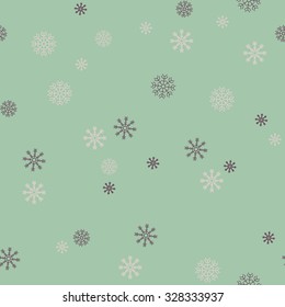 Seamless pattern flat snowflake background for your holiday Gifts