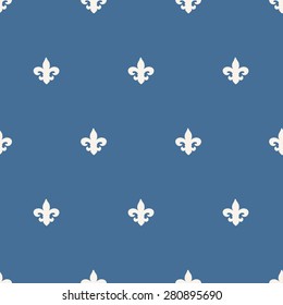 seamless pattern, fleur-de-lis vector art  background design for fabric and decor