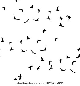 Flying Birds Sky Vector Stock Vector (royalty Free) 618017609 