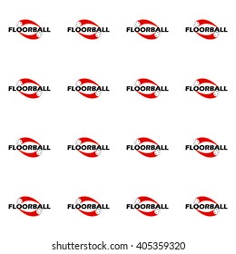 The seamless pattern of floorball