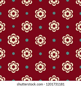 Seamless pattern with a floral pattern.
